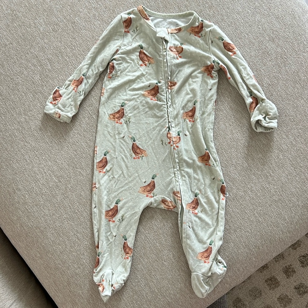 Caden Lane zipper footie